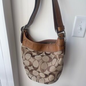 Vintage coach Y2K Brown and Tan Shoulder Bag